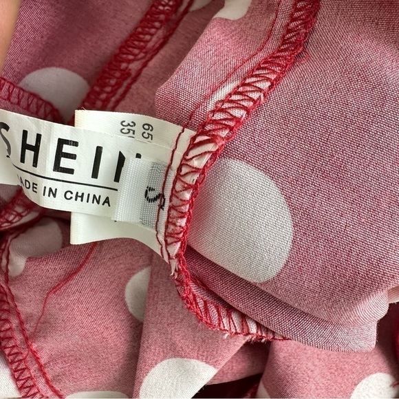 Shein Wide Leg Dotted Cropped Jumpsuit Small - Picture 6 of 7